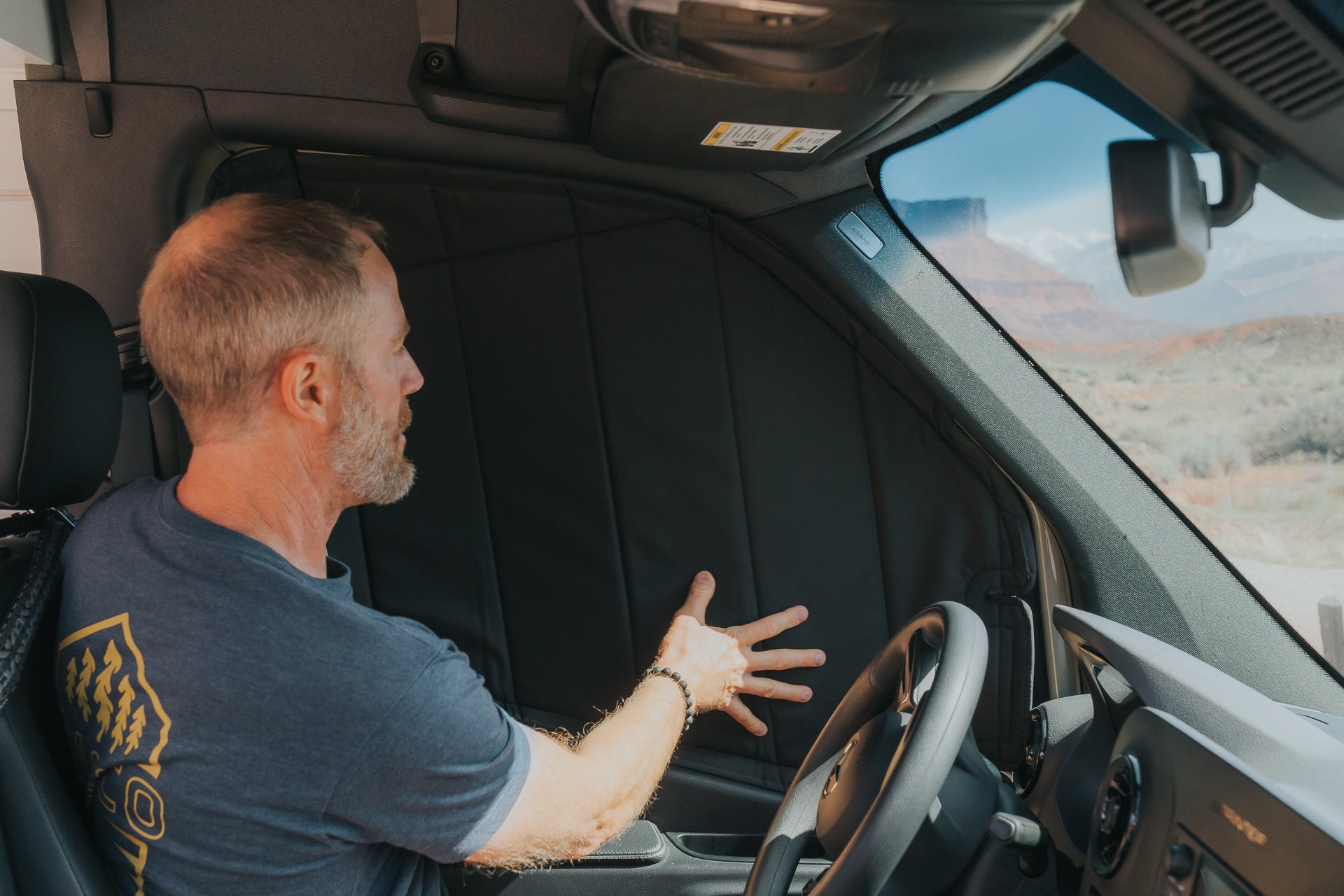 Mercedes Sprinter Stealth Front Door Window Covers (Pair)