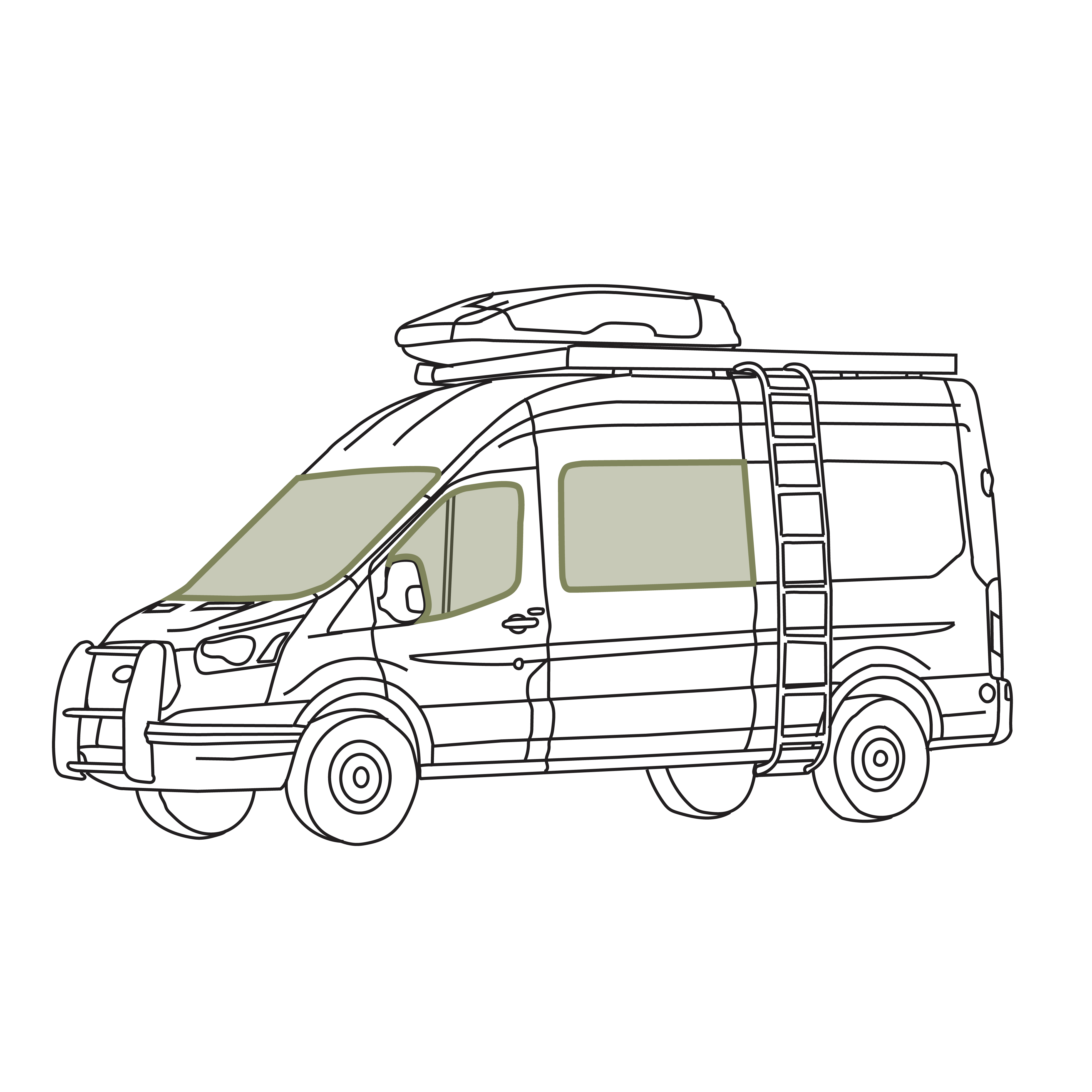 Ford Transit Stealth Crew Window Bundle