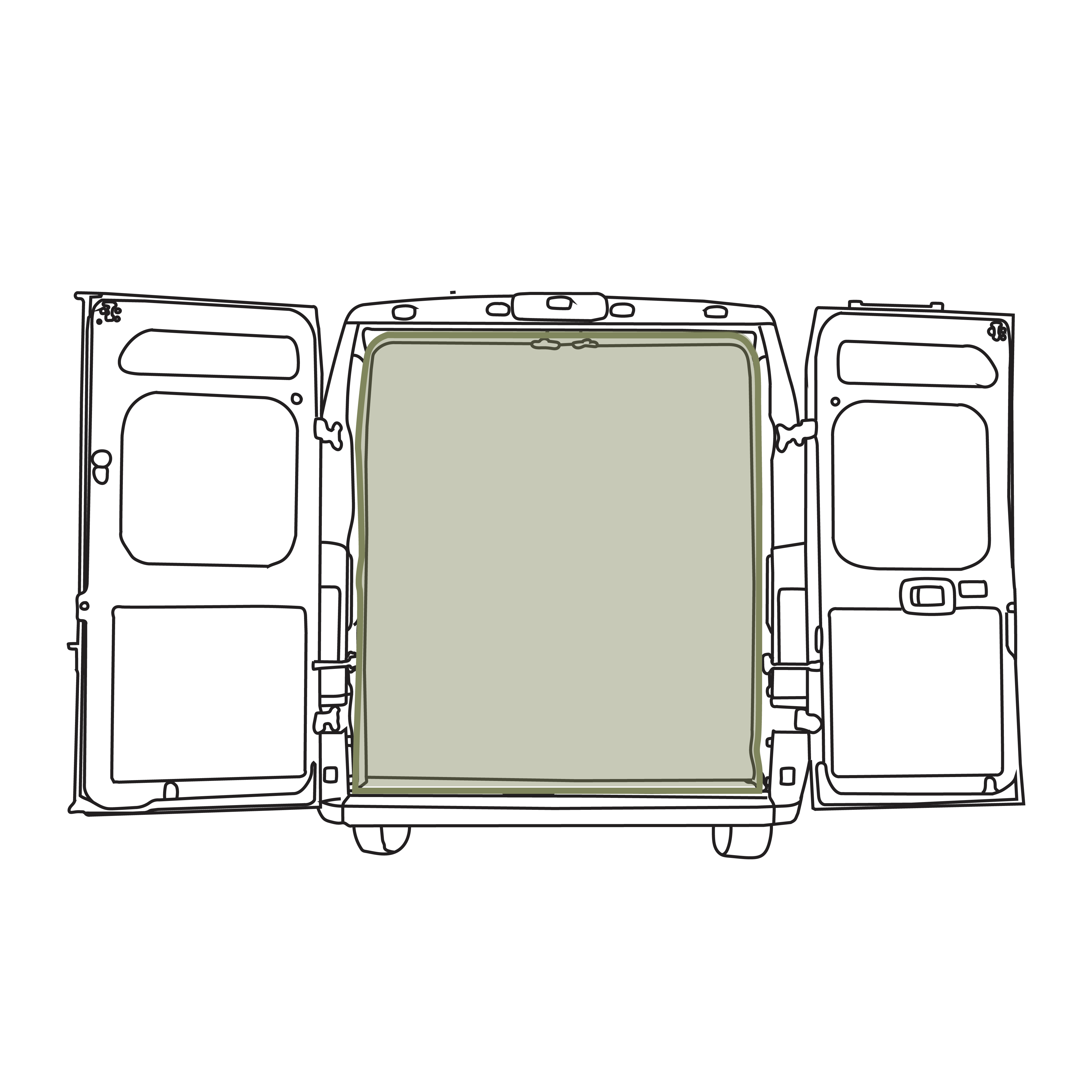 Ram Promaster Bug Screen - Rear Door