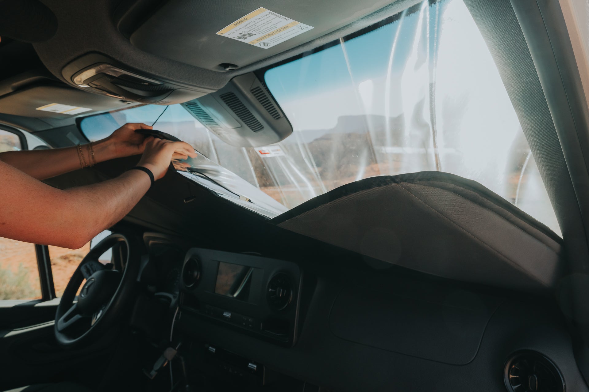 Mercedes Sprinter Reflective Front Windshield Cover