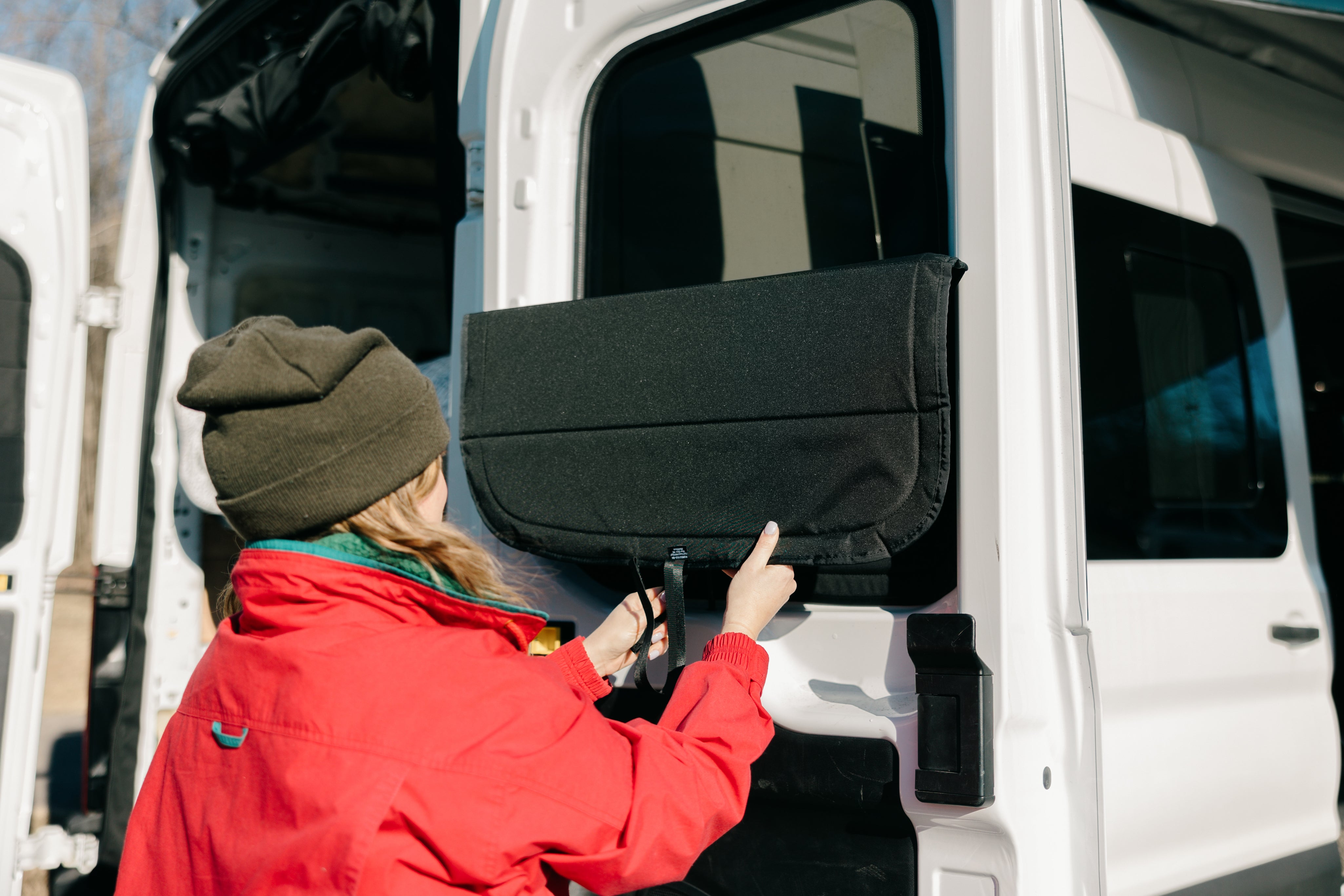 Ford Transit Stealth Rear Door Window Covers (Pair)