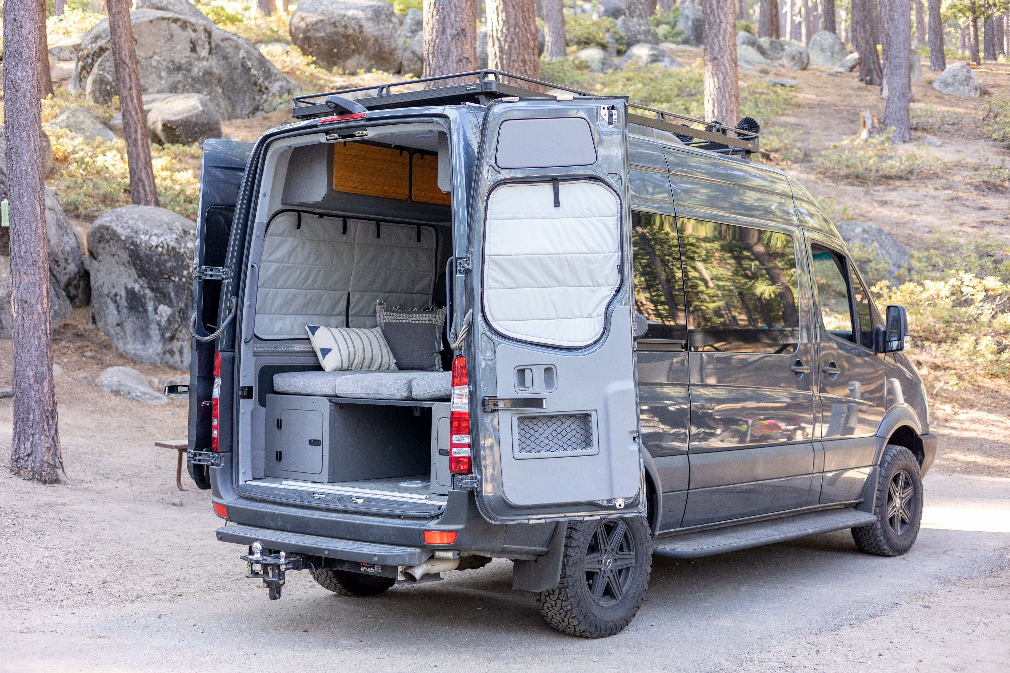 Mercedes Sprinter Stealth Rear Door Window Covers (Pair)