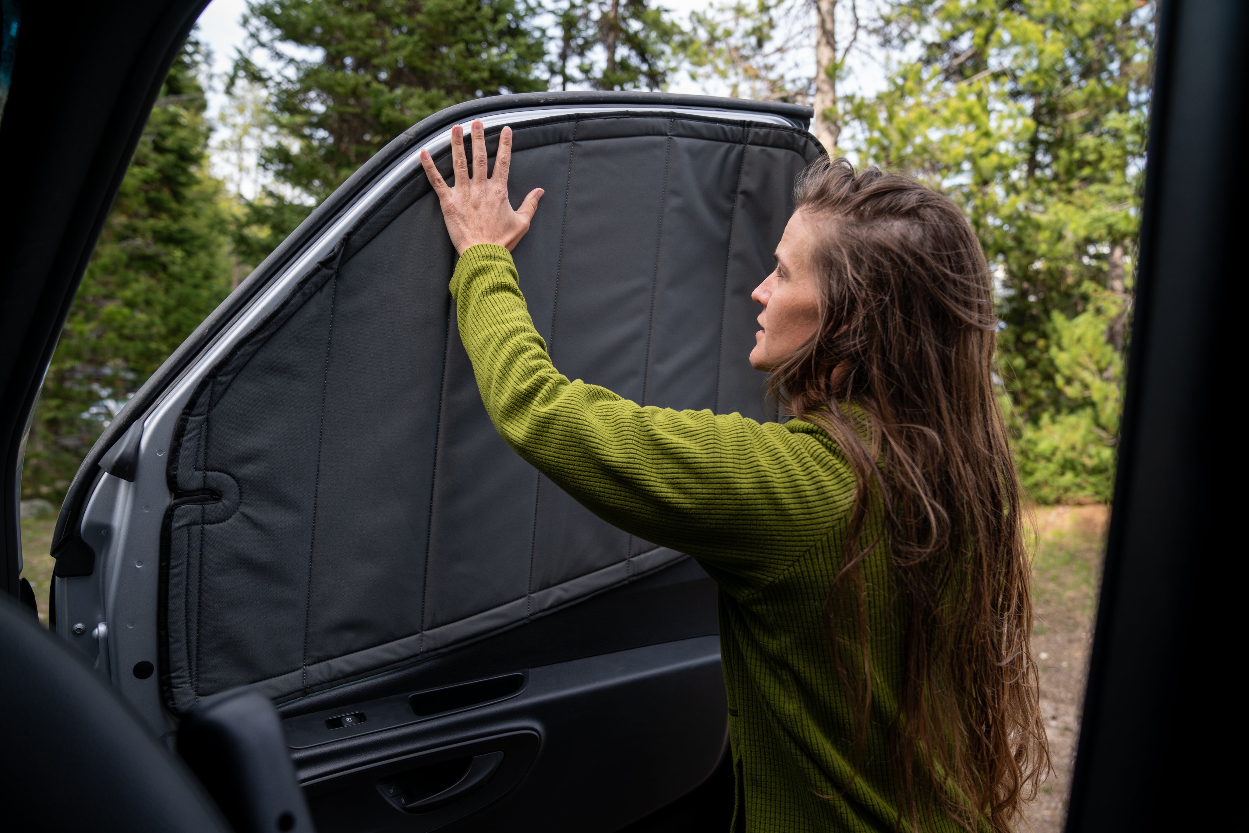 Mercedes Sprinter Stealth Front Door Window Covers (Pair)