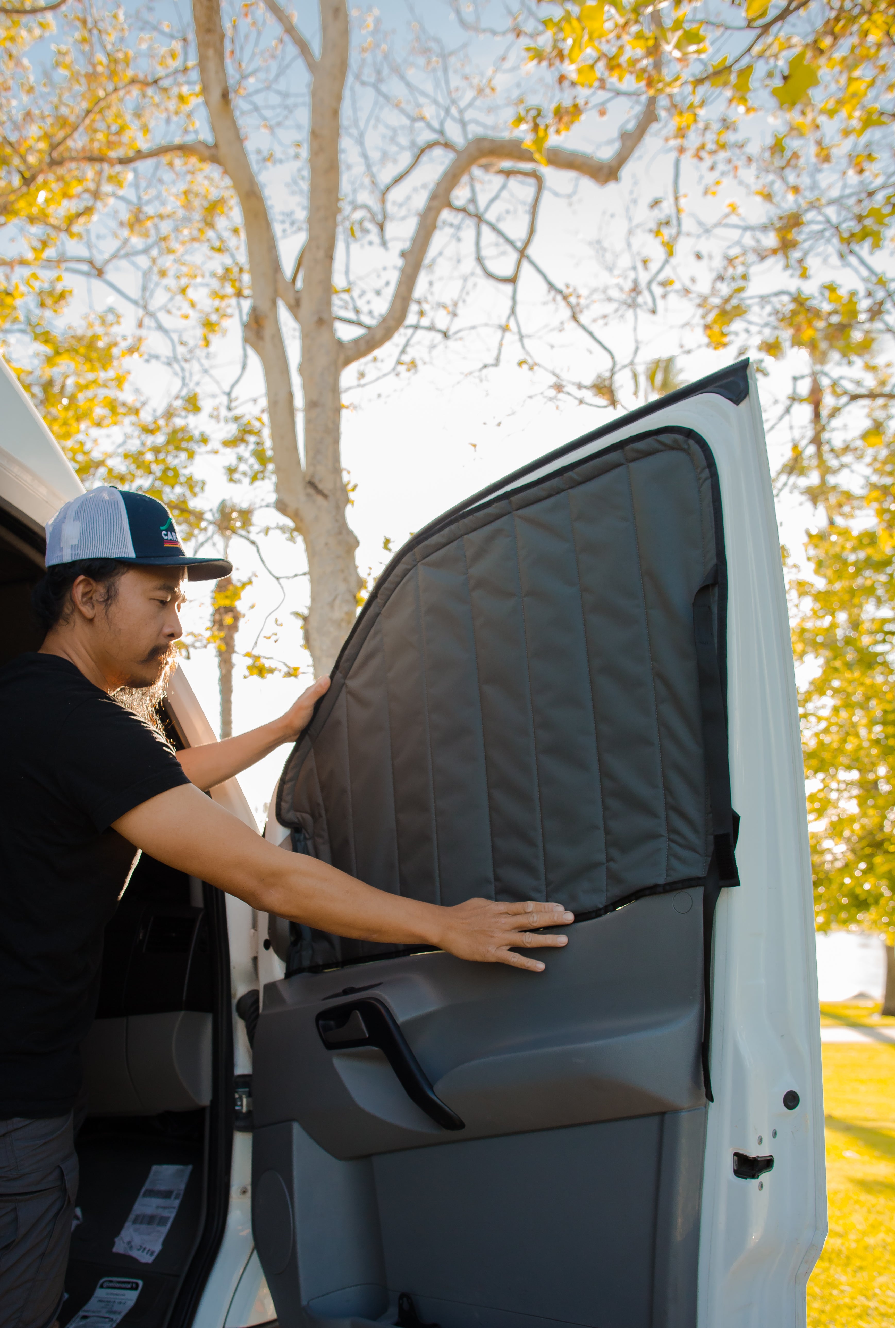 Mercedes Sprinter Reflective Front Door Window Cover (Pair)