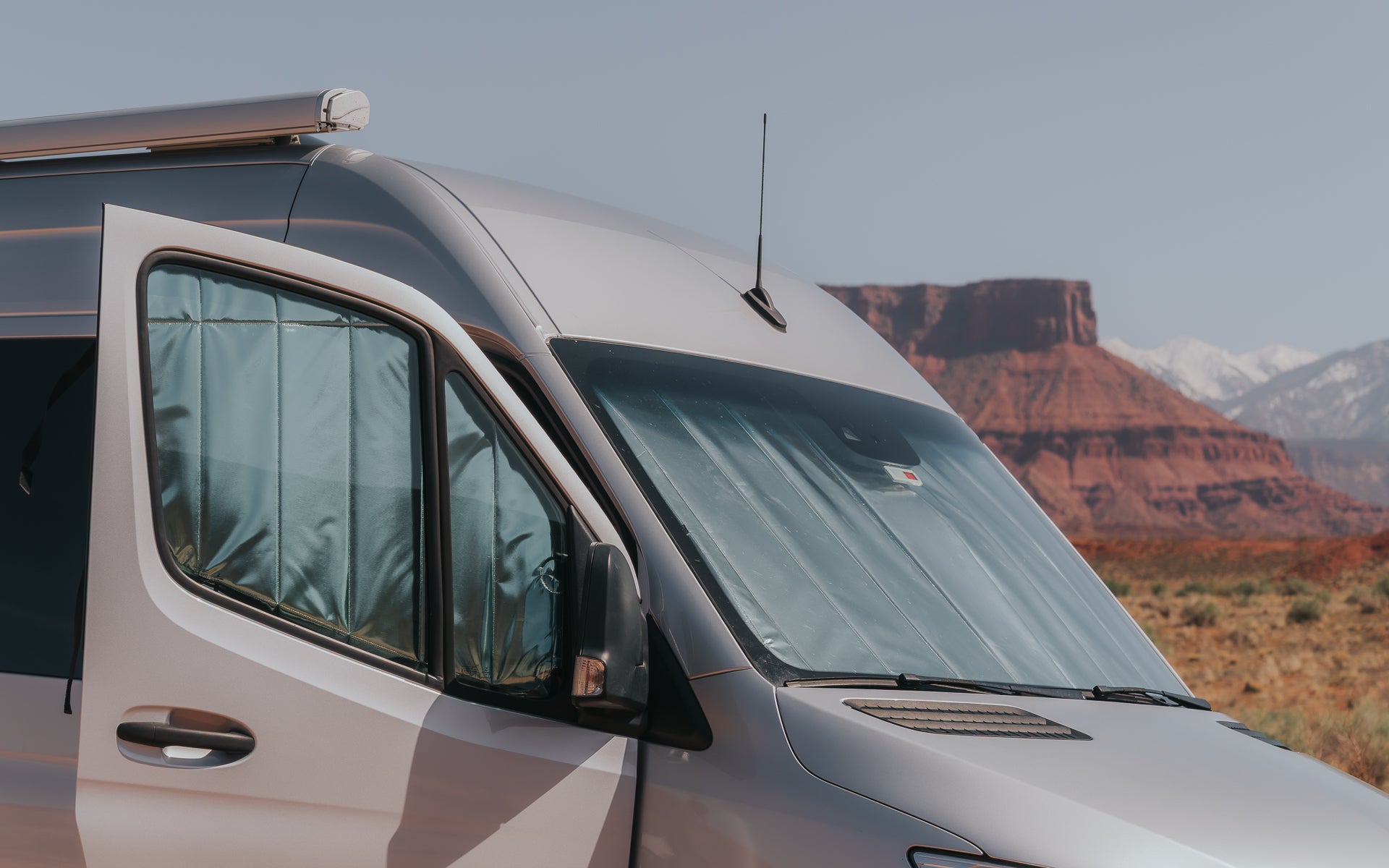 Mercedes Sprinter Reflective Front Door Window Cover (Pair)