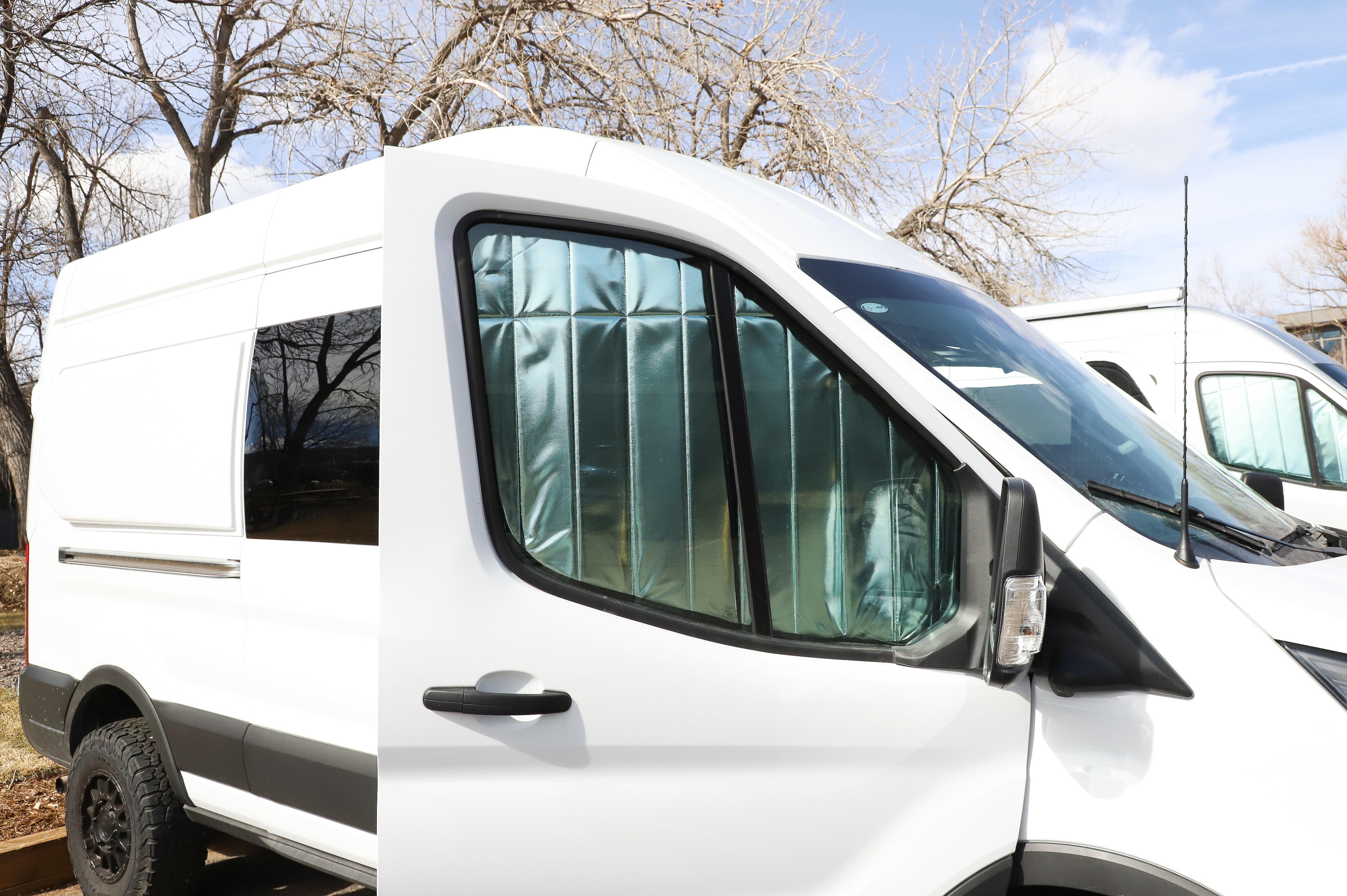 Ford Transit Reflective Front Door Window Covers (Pair)