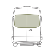 Ford Transit Stealth Rear Door Window Covers (Pair)