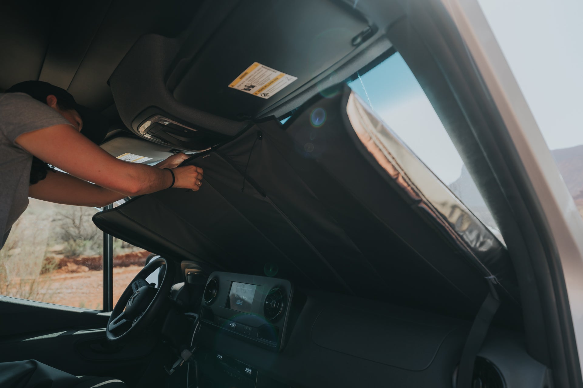 Mercedes Sprinter Reflective Front Windshield Cover