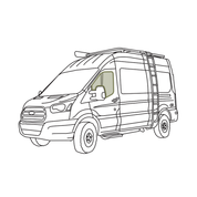 Ford Transit Reflective Front Door Window Covers (Pair)