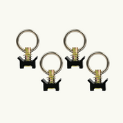 Venture L-Track Adjustable Single Stud with Stainless Steel Ring (4 Pack)