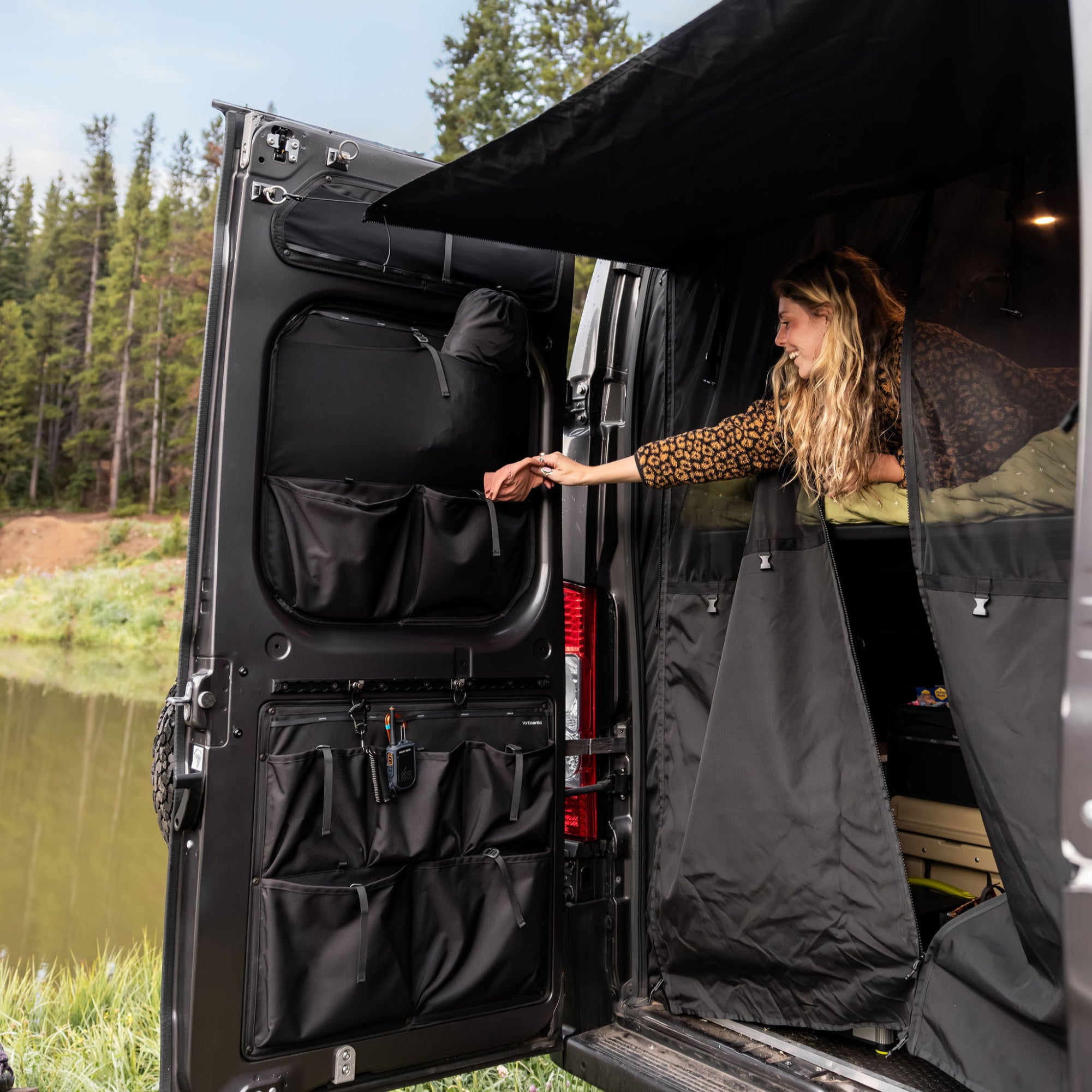 Ram Promaster Middle Rear Door Storage Panels (Pair)