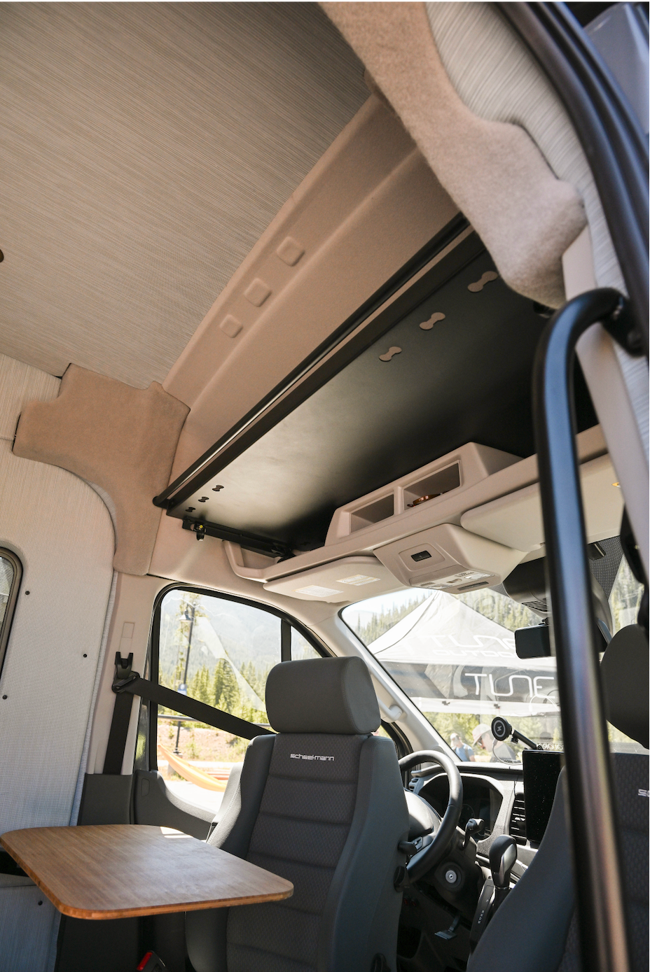 Ford Transit Headliner Shelf & Curtain Rod