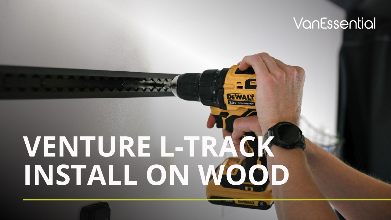 Install L-track on Wood