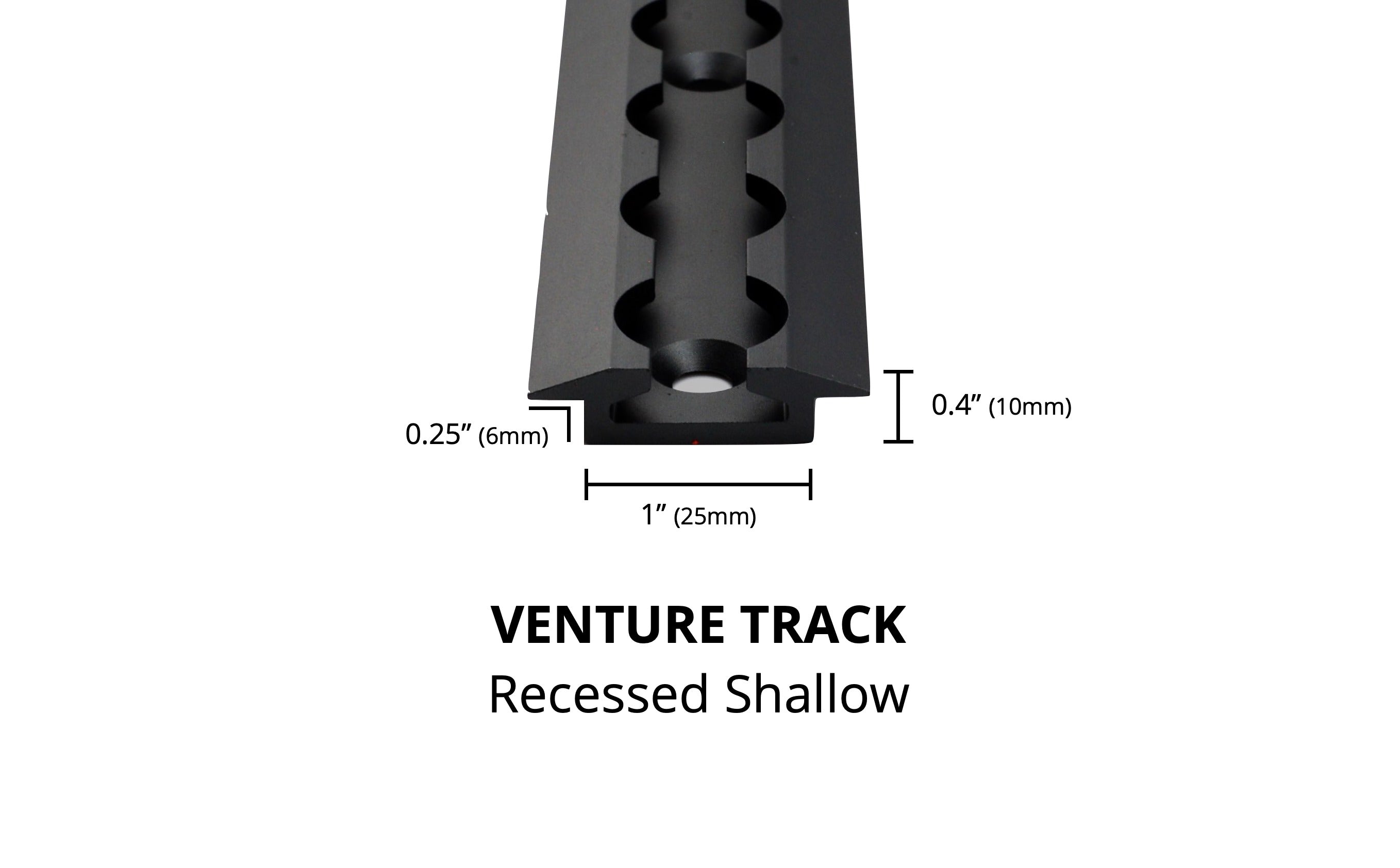 Recessed Shallow Venture L-Track (2 Pack)