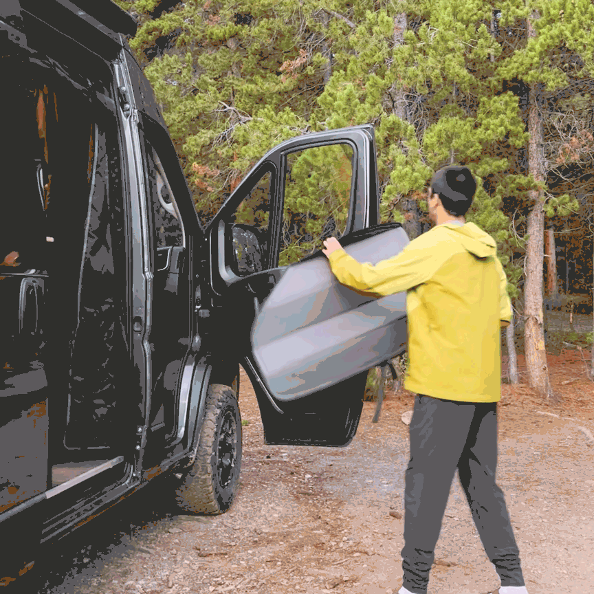 Ram Promaster Reflective Front Door Window Covers (Pair)