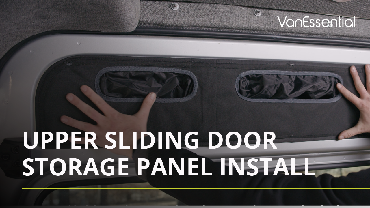 Upper Sliding Door Storage Install
